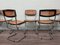 Italian Design Chairs in Chromed Metal and Vienna Straw, 1970s, Set of 6 6