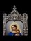 Plaque de Dévotion à la Vierge à l'Enfant en Émail et Monture en Argent, 1890 11