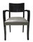 Set of Vintage Art Deco Armchairs in Black 2