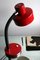 Red Metallic Table Lamp, 1970s 6