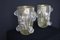 Grands Vases en Verre de Murano Doré Décorés de Boules Bullées par Costantini, 1980s, Set de 2 3