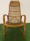 Vintage Armlehnstuhl aus gebogenem Bambus & Rattan, 1960er 1