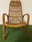 Vintage Armlehnstuhl aus gebogenem Bambus & Rattan, 1960er 8