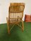 Vintage Armlehnstuhl aus gebogenem Bambus & Rattan, 1960er 2
