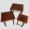 Leather Top Nesting Tables in the style of Angel Pazmino, 1960s, Set of 3 4