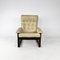 Scandinavian Leather and Oak and Birch Lounge Chair, 1960s, Image 1
