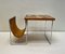Tavolino in stile Brabantia con superficie piastrellata e portariviste in pelle, anni '70, Immagine 3