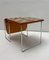 Tavolino in stile Brabantia con superficie piastrellata e portariviste in pelle, anni '70, Immagine 4