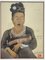 Léa Lafugie, Bambino e donna Ta Moc della regione di Soula, XX secolo, Acquarello, Con cornice, Immagine 5