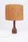 Teak Table Lamp with Rope Shade, Denmark, 1960s 5