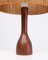 Teak Table Lamp with Rope Shade, Denmark, 1960s 7