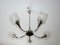 Lámpara de araña moderna de latón, años 70, Imagen 10