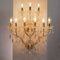 Venetian Chandelier in Maria Theresa Crystals and Chains of Octagons Glass, Italy 3