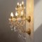 Venetian Chandelier in Maria Theresa Crystals and Chains of Octagons Glass, Italy 6