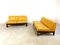 Yellow Leather Durlet Modular Sofa, 1960s, Set of 4 1