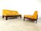 Yellow Leather Durlet Modular Sofa, 1960s, Set of 4 7