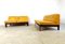 Yellow Leather Durlet Modular Sofa, 1960s, Set of 4 8
