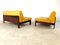 Yellow Leather Durlet Modular Sofa, 1960s, Set of 4 2