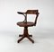Bentwood Oak Desk Chair from Thonet, 1950s, Image 6