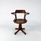 Bentwood Oak Desk Chair from Thonet, 1950s, Image 1
