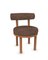 Moca Chair in Tricot Brown Fabric and Smoked Oak by Studio Rig for Collector 2