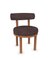 Moca Stuhl aus dunkelbraunem Tricot Stoff & Räuchereiche von Studio Rig für Collector 2