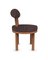 Moca Stuhl aus dunkelbraunem Tricot Stoff & Räuchereiche von Studio Rig für Collector 3