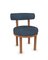 Moca Stuhl aus Tricot Dark Seafoam Stoff und Räuchereiche von Studio Rig für Collector 2
