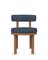 Moca Stuhl aus Tricot Dark Seafoam Stoff und Räuchereiche von Studio Rig für Collector 1