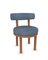 Moca Stuhl aus Tricot Seafoam Stoff und Räuchereiche von Studio Rig für Collector 2
