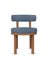 Moca Stuhl aus Tricot Seafoam Stoff und Räuchereiche von Studio Rig für Collector 1