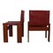 English Red Leather Monk Chairs by Afra & Tobia Scarpa for Molteni, 1973, Set of 10 10