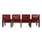 English Red Leather Monk Chairs by Afra & Tobia Scarpa for Molteni, 1973, Set of 10 6