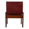 English Red Leather Monk Chairs by Afra & Tobia Scarpa for Molteni, 1973, Set of 10 17