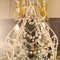 Lámpara de araña de cristal tallado al estilo de Maria Teresa, Italia, años 50, Imagen 9