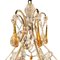 Lámpara de araña de cristal tallado al estilo de Maria Teresa, Italia, años 50, Imagen 5