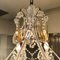Lámpara de araña de cristal tallado al estilo de Maria Teresa, Italia, años 50, Imagen 17