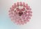 Large Vintage Italian Murano Glass Chandelier with 85 Glass Pink Petals Drop, 1990, Image 6