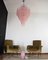 Large Vintage Italian Murano Glass Chandelier with 85 Glass Pink Petals Drop, 1990 13