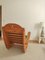 Scandinavian Rocking Chair in Wood and Mohair Velvet 8