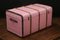 Baúl de correo curvado en rosa, años 20, Imagen 4