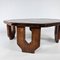 Tavolino da caffè esagonale modernista in quercia, anni '60, Immagine 7