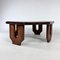 Tavolino da caffè esagonale modernista in quercia, anni '60, Immagine 4
