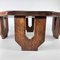 Tavolino da caffè esagonale modernista in quercia, anni '60, Immagine 2
