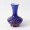 Blue and Red Spatter Glass Vase from Wilhelm Kralik, 1920s, Image 2