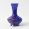 Blue and Red Spatter Glass Vase from Wilhelm Kralik, 1920s, Image 6