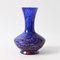 Blue and Red Spatter Glass Vase from Wilhelm Kralik, 1920s 5