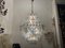 Lámpara de araña Polygon grande de cristal de Murano, años 80, Imagen 2