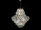 Lámpara de araña Polygon grande de cristal de Murano, años 80, Imagen 8