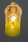 Lámpara colgante Art Déco con vidrio antiguo original, Viena, años 20, Imagen 14